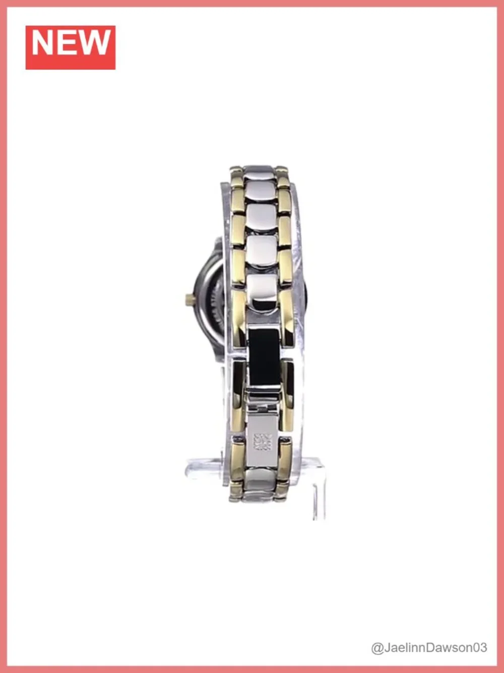 Women's Two-Tone Bracelet Watch with Date, Japanese Quartz, 30m Water Resistant